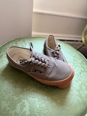 Vans Authentic Gum Sole Muted Grey 7M 8.5W EUR 39